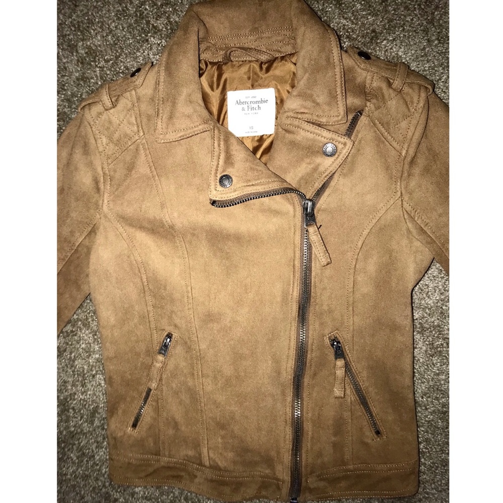 A&F Tan Suede Jacket